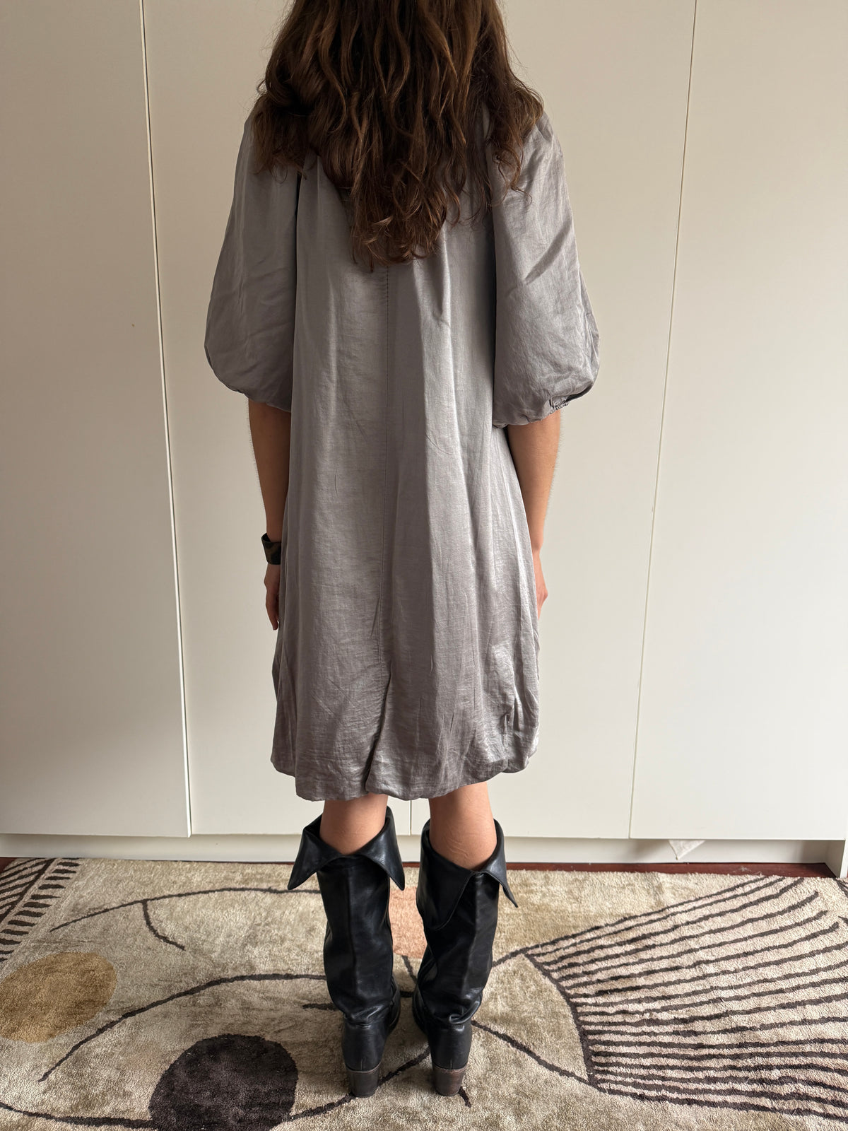 FRENCH SILK AND COTTON BLEND DRESS