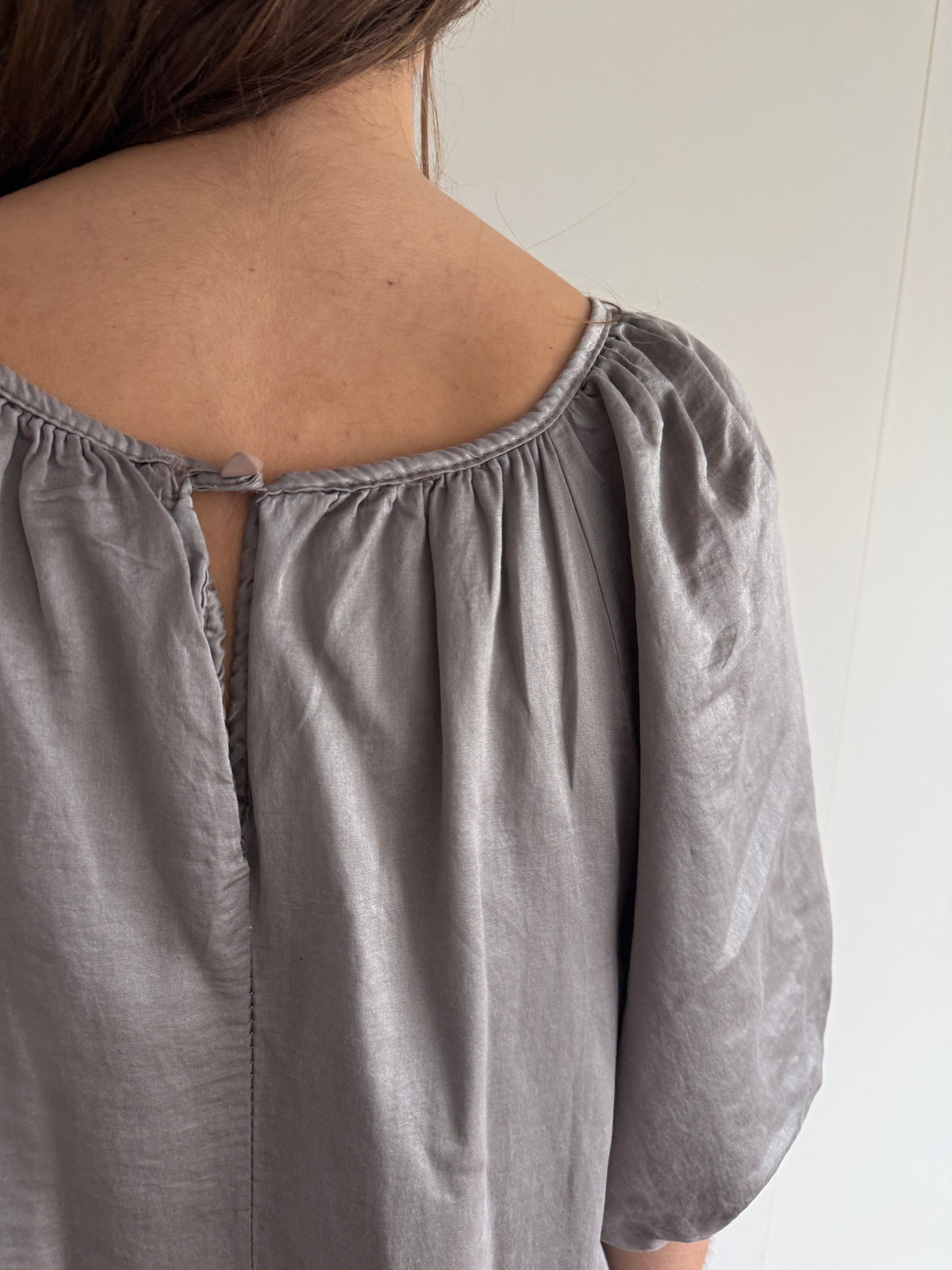 FRENCH SILK AND COTTON BLEND DRESS