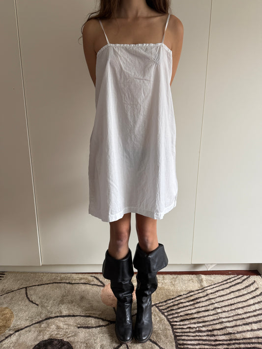 ANTIQUE 1920's FRENCH HANDMADE SLIP DRESS