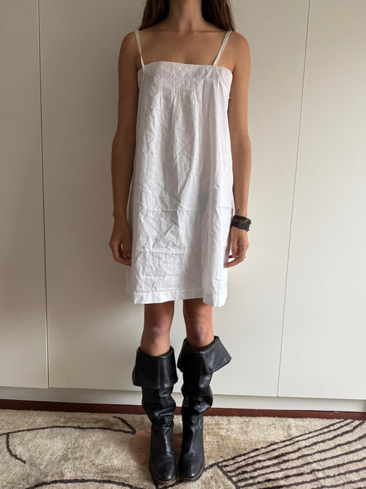 ANTIQUE 1920's FRENCH HANDMADE SLIP DRESS