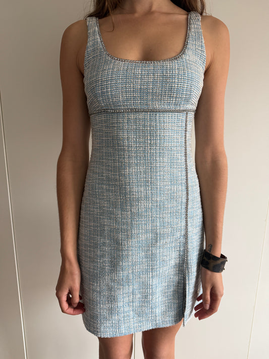 ITALIAN BRAND TWEED MINI DRESS