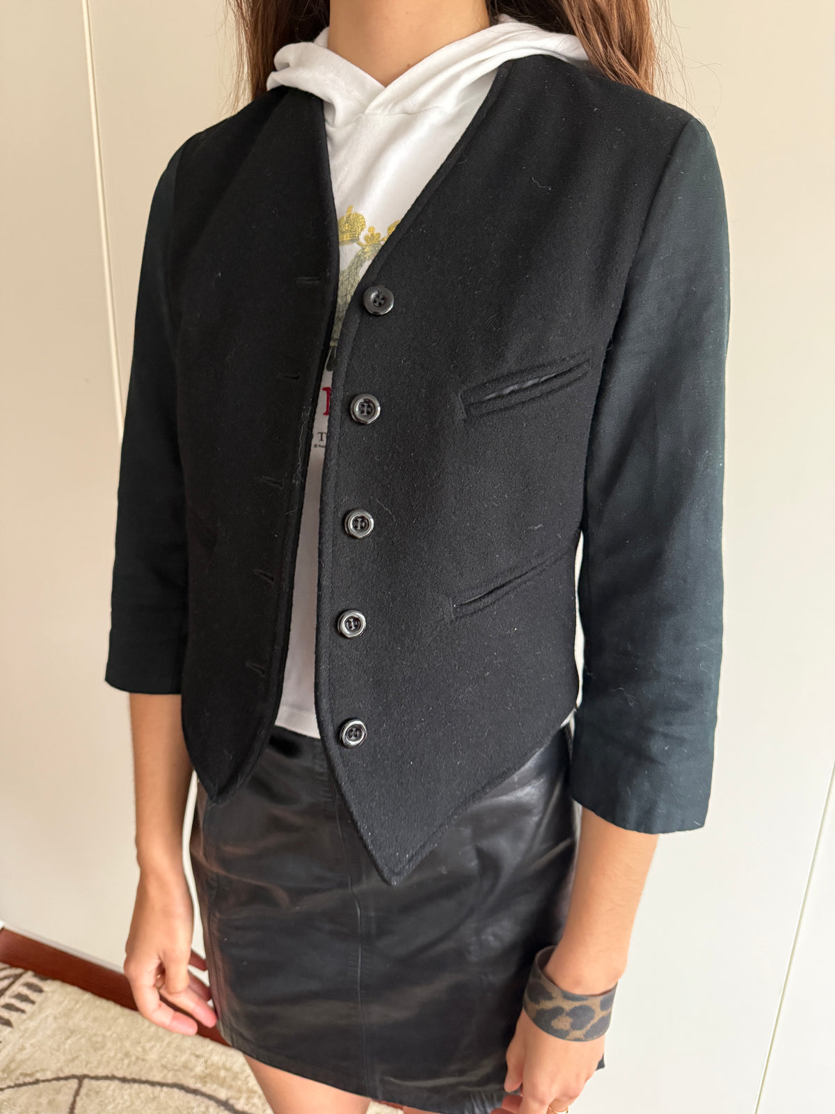 KATE MOSS TOPSHOP WOOL CONDUCTOR JACKET