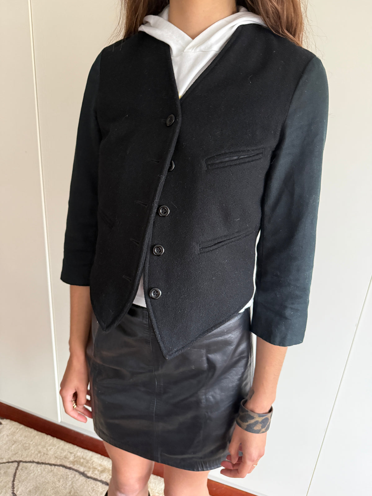KATE MOSS TOPSHOP WOOL CONDUCTOR JACKET