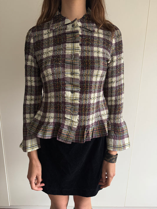 YOSHIKI HISHINUMA PLEATED SHIRT