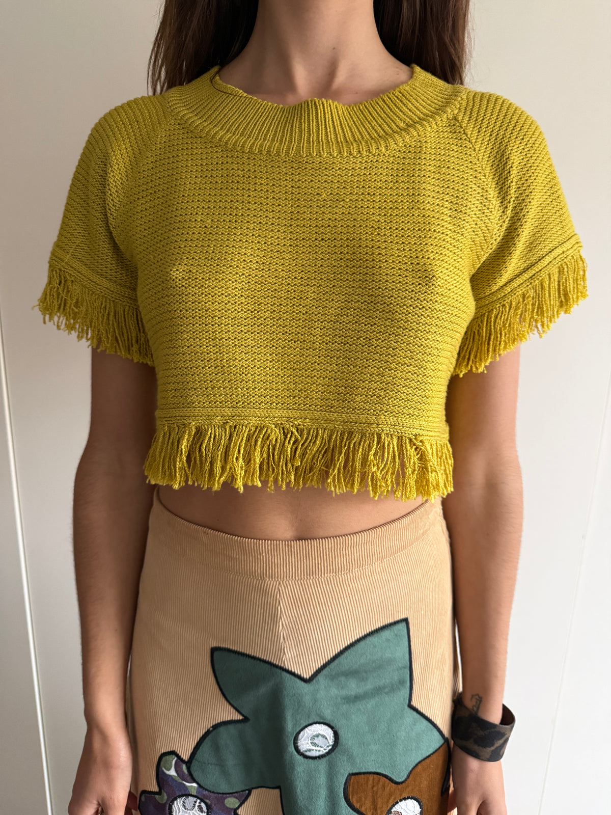 70s SCOTT BARRIE PURE SILK CROP TOP