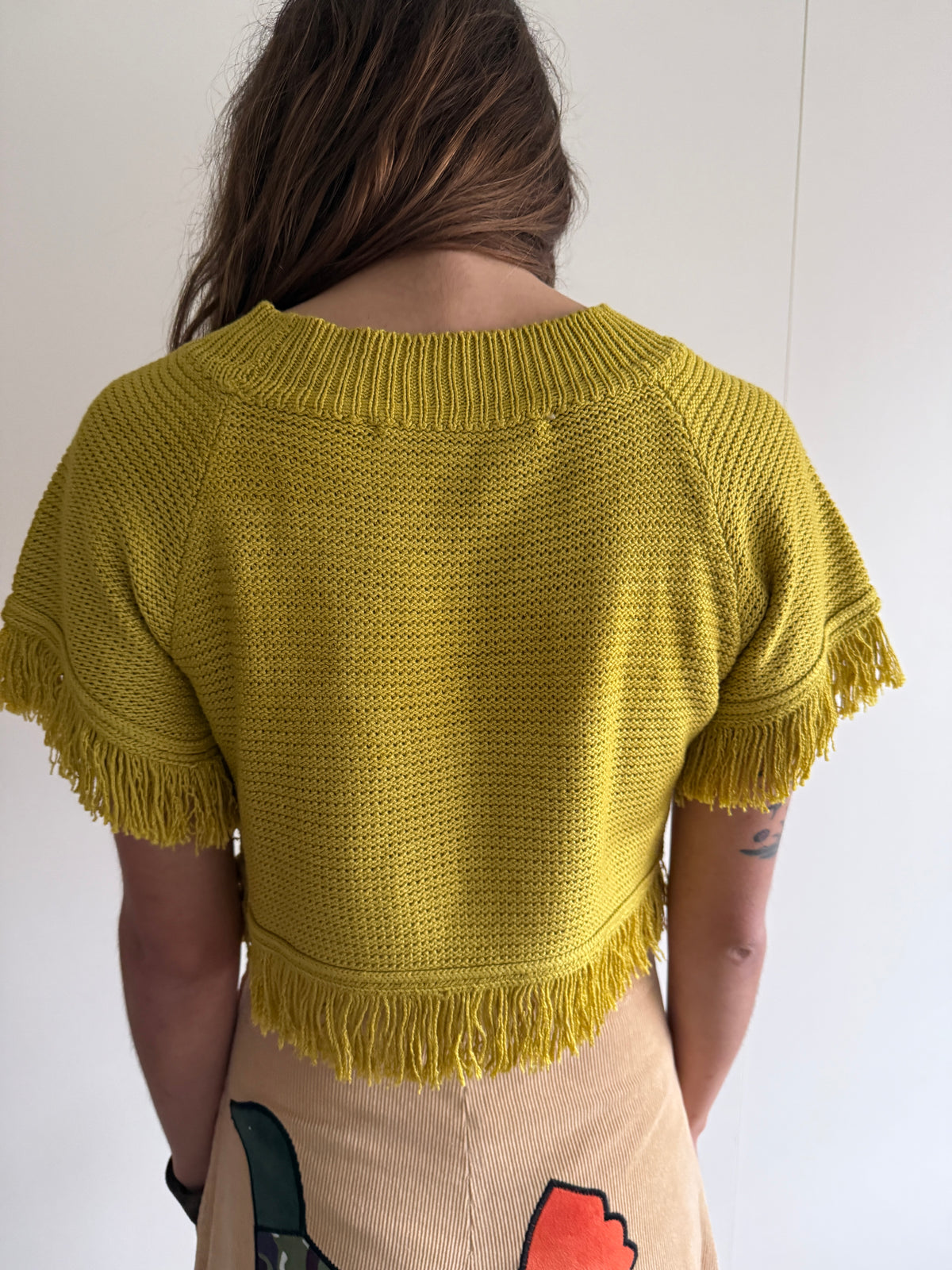 70s SCOTT BARRIE PURE SILK CROP TOP