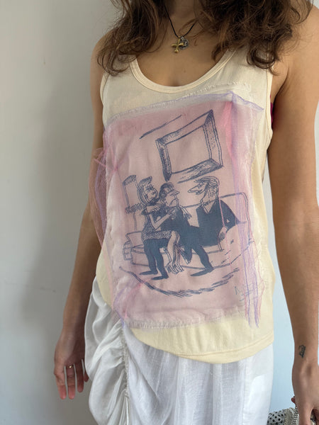 LOUIS VUITTON x RICHARD PRINCE SILK TOP