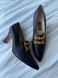 VINTAGE BALLY MILITARY HEELS