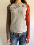 VINTAGE STENCILED LONG SLEEVE