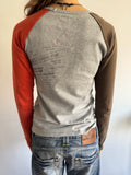 VINTAGE STENCILED LONG SLEEVE