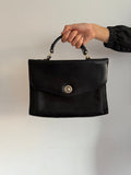 90s OROTON BLACK LEATHER BAG