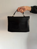 90s OROTON BLACK LEATHER BAG